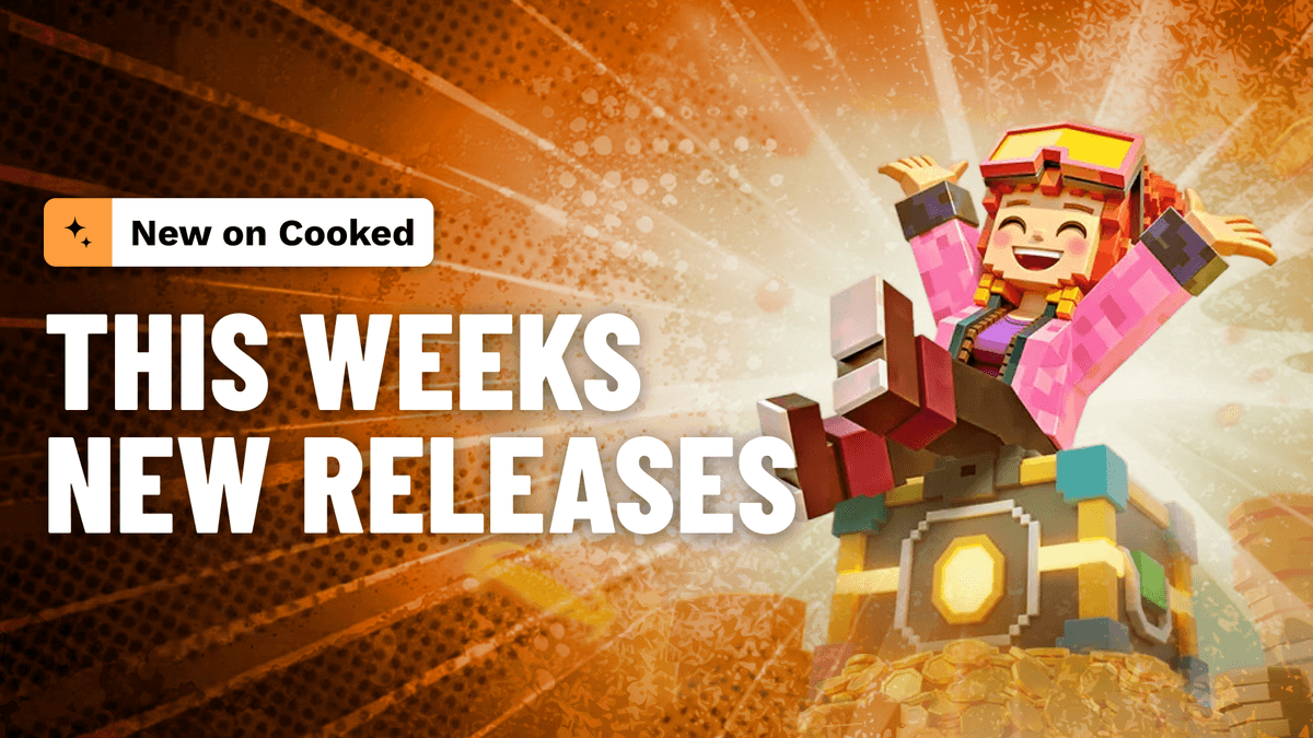 Sixty-plus titles across forty studios drop this week on Cooked. Nolimit City's Soaked By Seamen, Hacksaw Gaming's Nitro Nights, and PGSoft's Zombie Blasters lead the slots, while Evolution Gaming adds four live tables including two Dynasty VIP Blackjack seats.