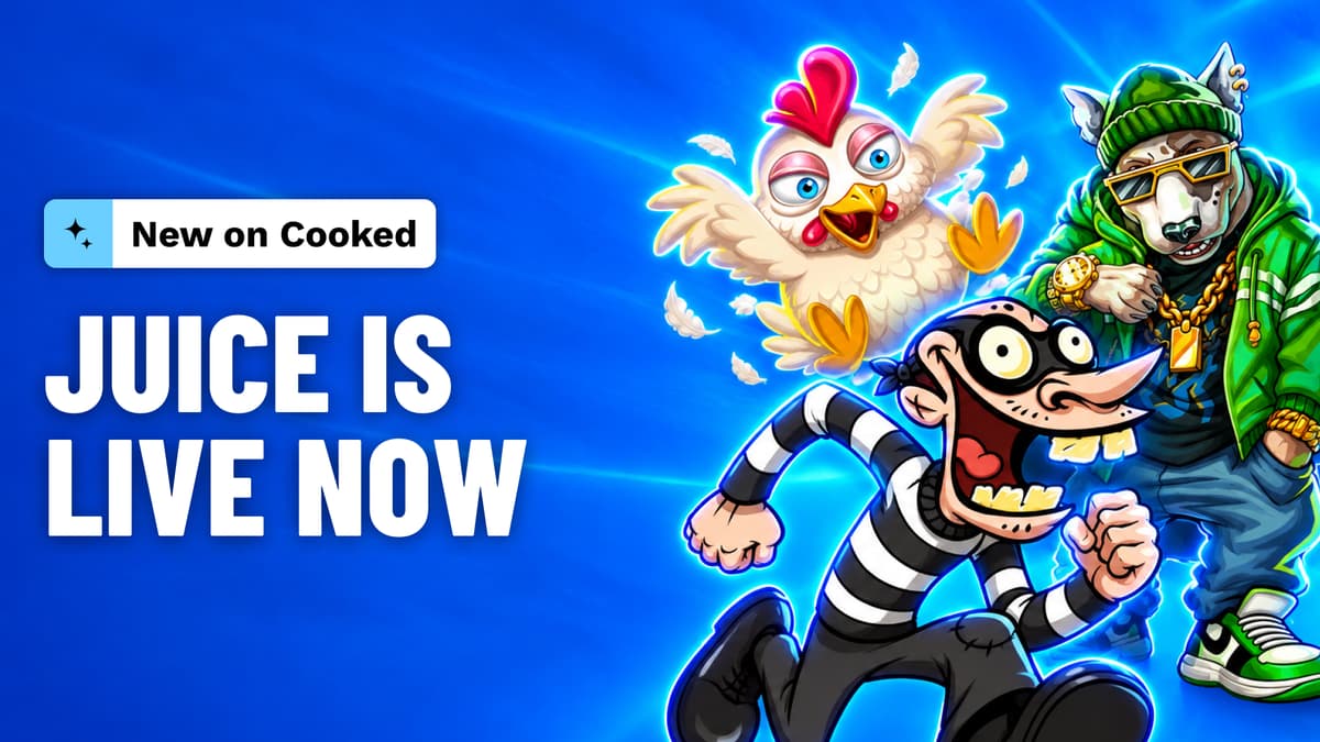 Big one this week. Cooked is one of the first casino's in the world to go live with Juice, the new B2B supplier formed by fusing five studios that previously built content exclusively for the biggest crypto casino in the world.