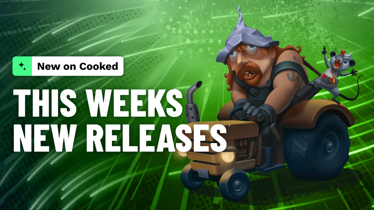 Sixty-plus titles across thirty-five studios land on Cooked this week. Hacksaw Gaming's Aliens Among Us is the headline drop, joined by Yggdrasil's Multifly 2 and a strong showing from Peter & Sons, while Kingmidas arrives with eight titles in one go.