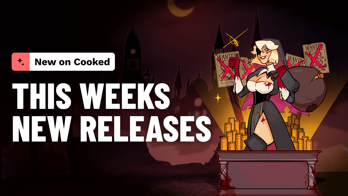 Fifty-five-plus titles across thirty-five studios close out August on Cooked. Bloody Mary: Pray for Prey from Peter & Sons leads the slots, alongside Relax Gaming's Nugget Ridge and NetEnt's Aftermath. Evolution Gaming adds nine live tables in one drop to round out the month.