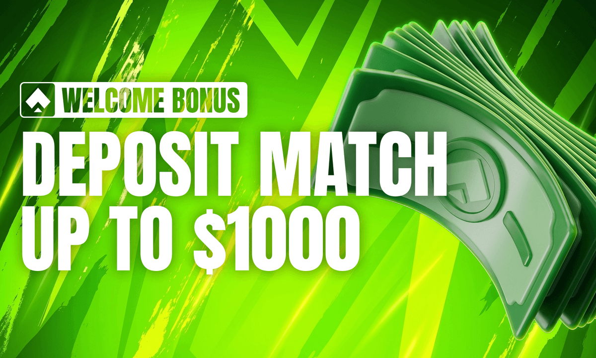 100% First Deposit Match up to $1,000